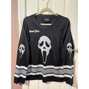 Ghost Face The Icon Of Halloween Youth XL Long Sleeve Hockey 96 Pullover Jersey